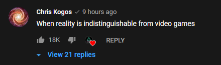 YouTube Comment #1